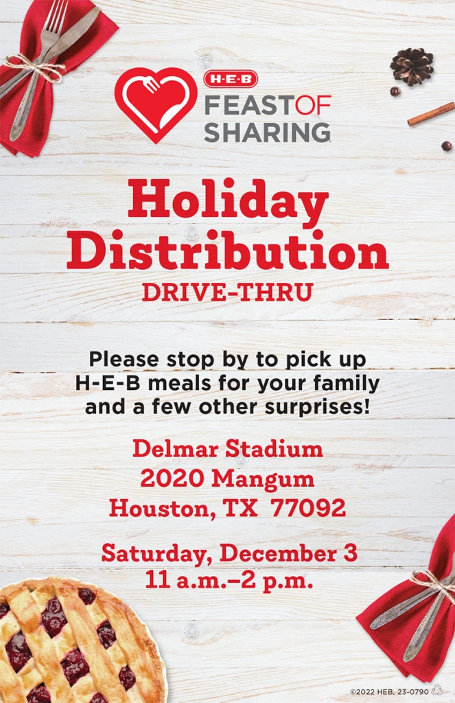 HEB Holiday Distribution DriveThru, Dec. 3 Brays Oaks Management