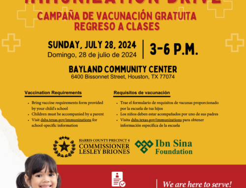 Back to School Immunization Drive, July 28