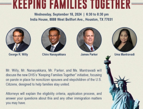 Keeping Families Together – Immigration Seminar, Sept. 18