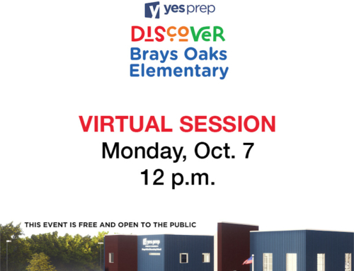 YES prep: Discover Brays Oaks Elementary – Virtual Informational Session, Oct. 7