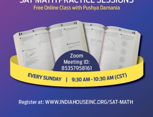 India House: Free Online SAT Math Practice Classes | Every Sunday 9:30 – 10:30 am